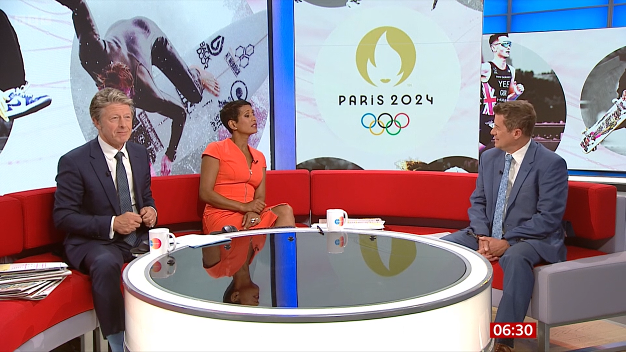 Naga Munchetty and Charlie Stayt