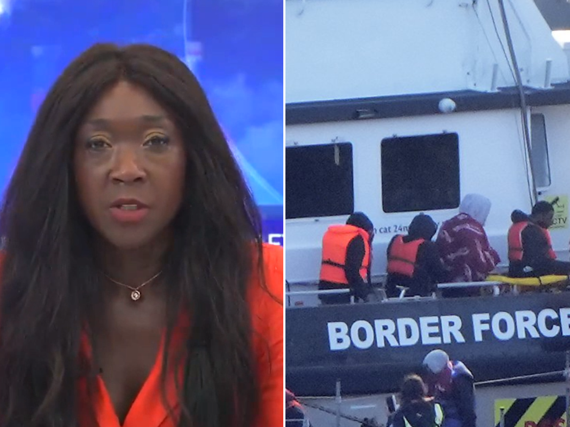 Nana Akua; Migrants arriving in Dover