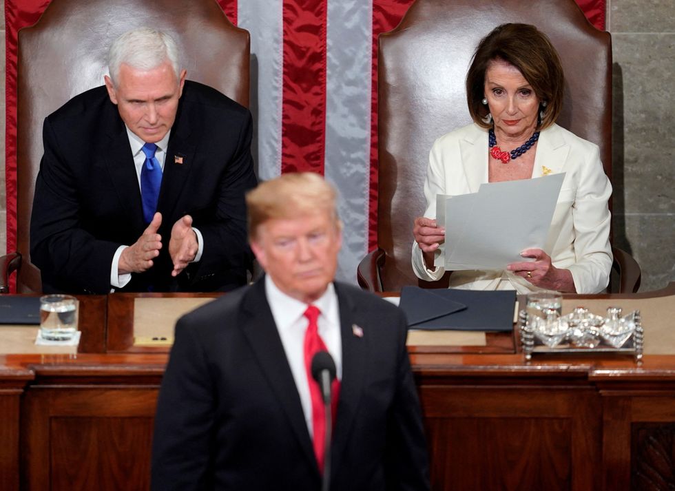 Nancy Pelosi and Donald Trump