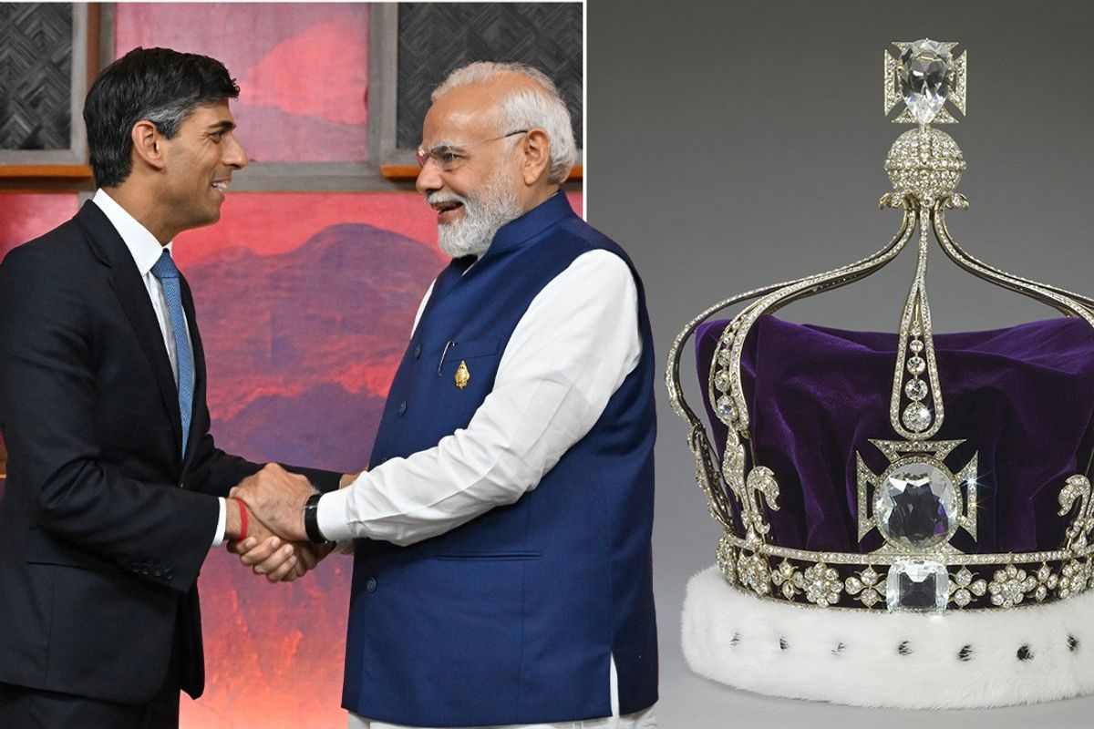 Narendra Modi and Rishi Sunak