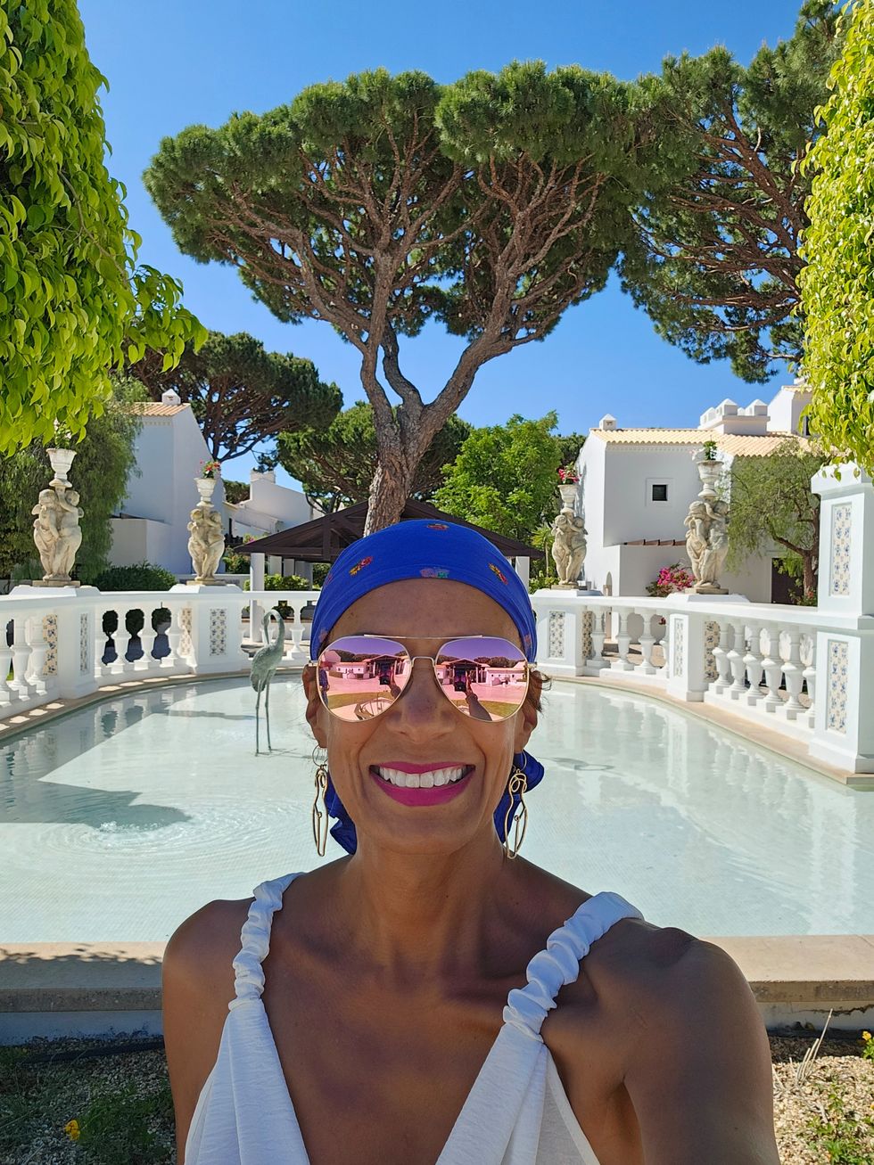 Natalie Wester enjoying the sunshine