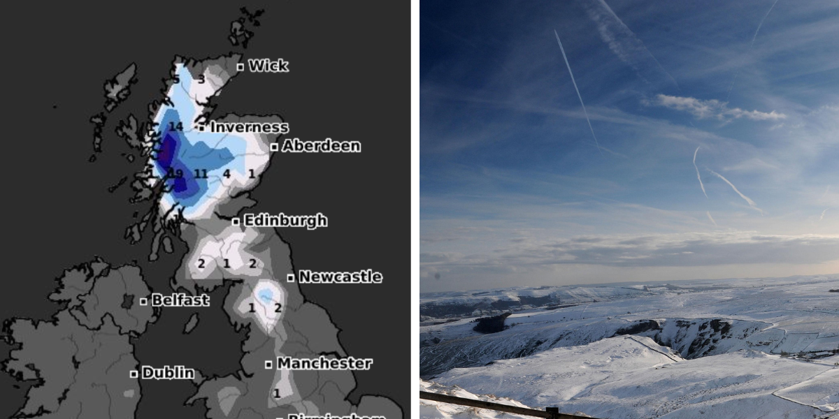 NextImg:UK snow: Met Office predicts New Year snow as new maps show Britain could receive 19cm
