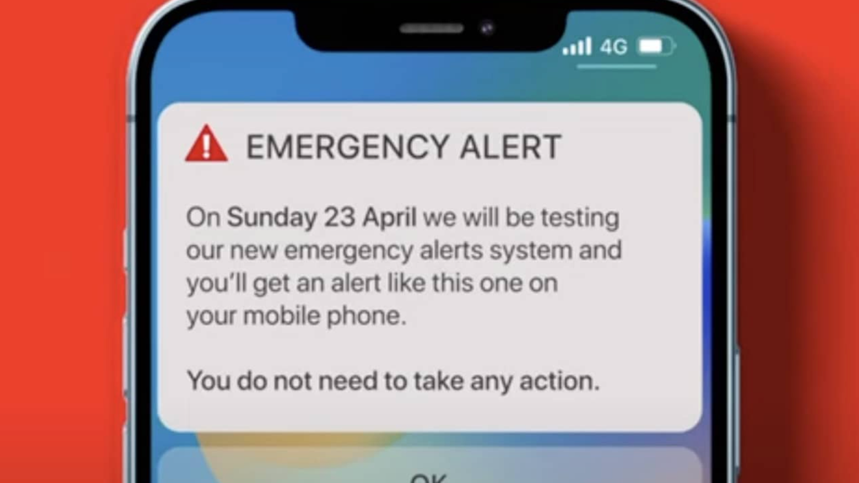 National emergency alert