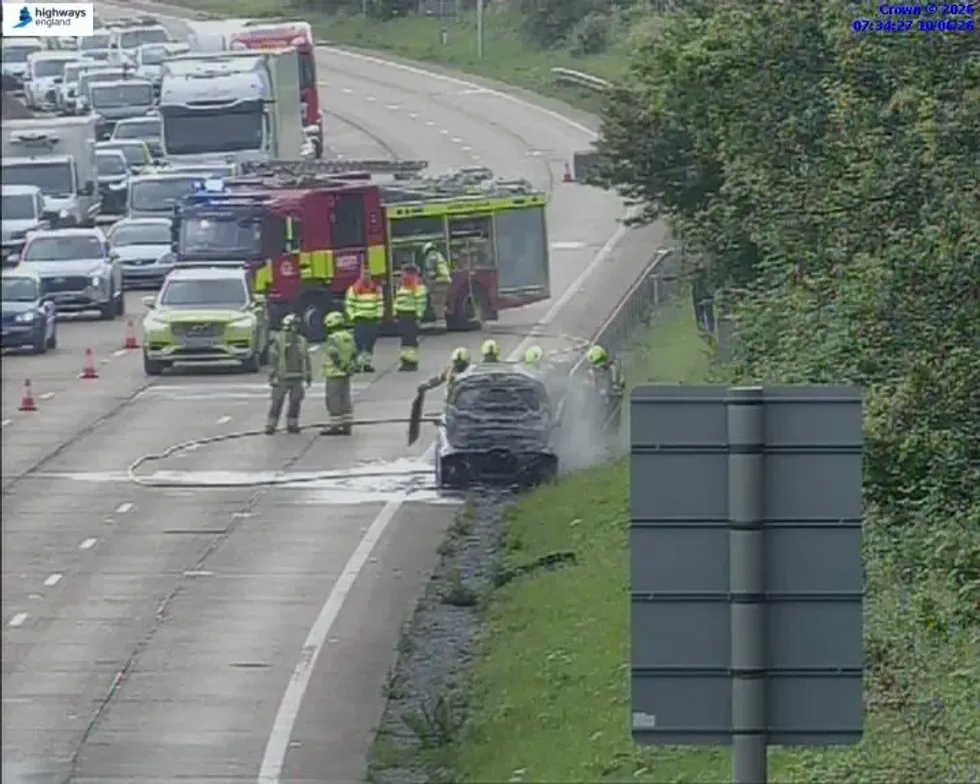 National Highways has warned of six miles of congestion on the M25