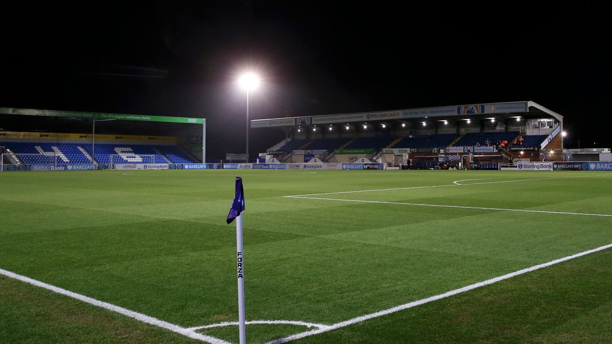 National League game abandoned after horror head clash with player rushed to hospital