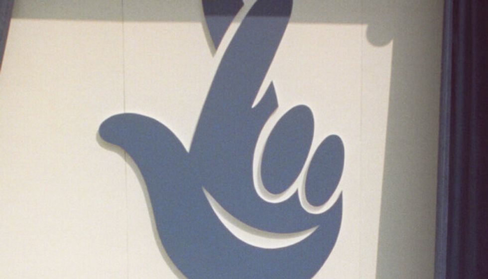 National Lottery logo on the steps of the British Museum in London