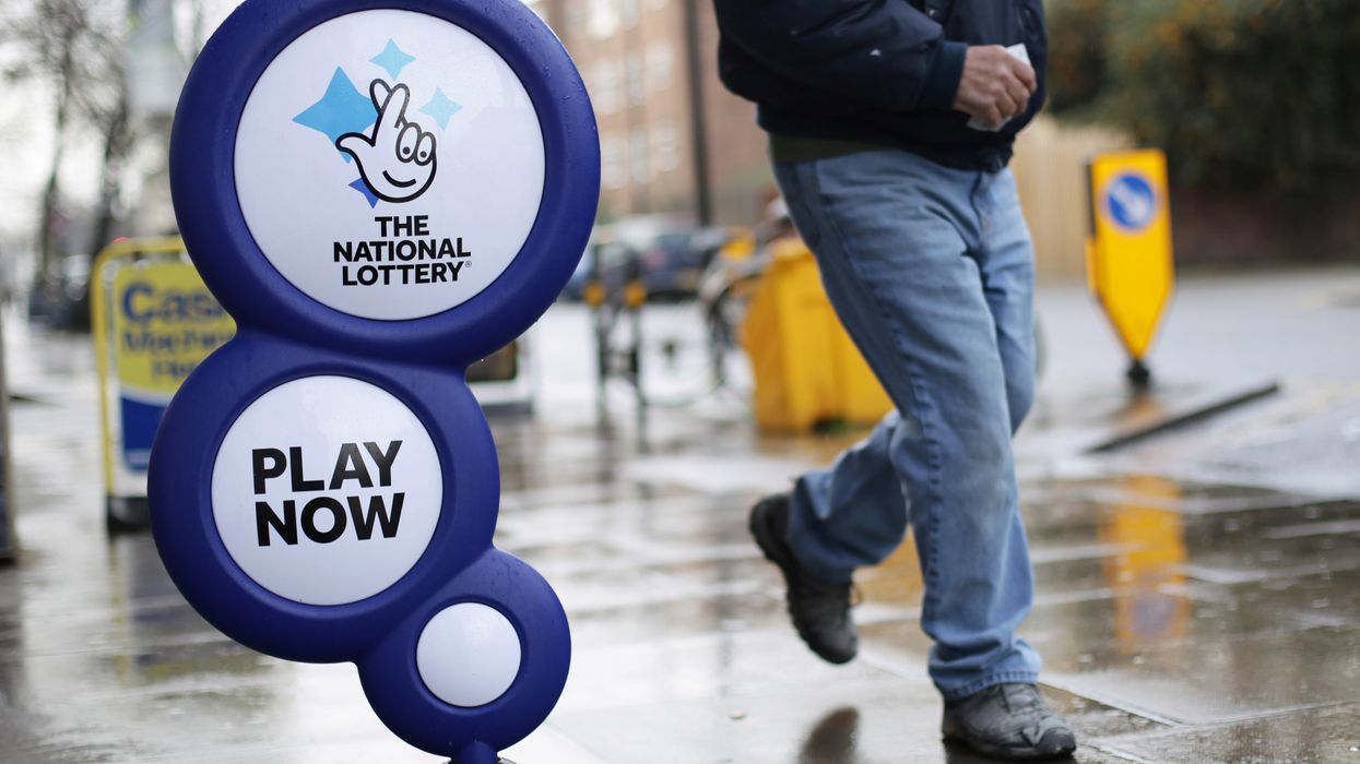 National lottery sign