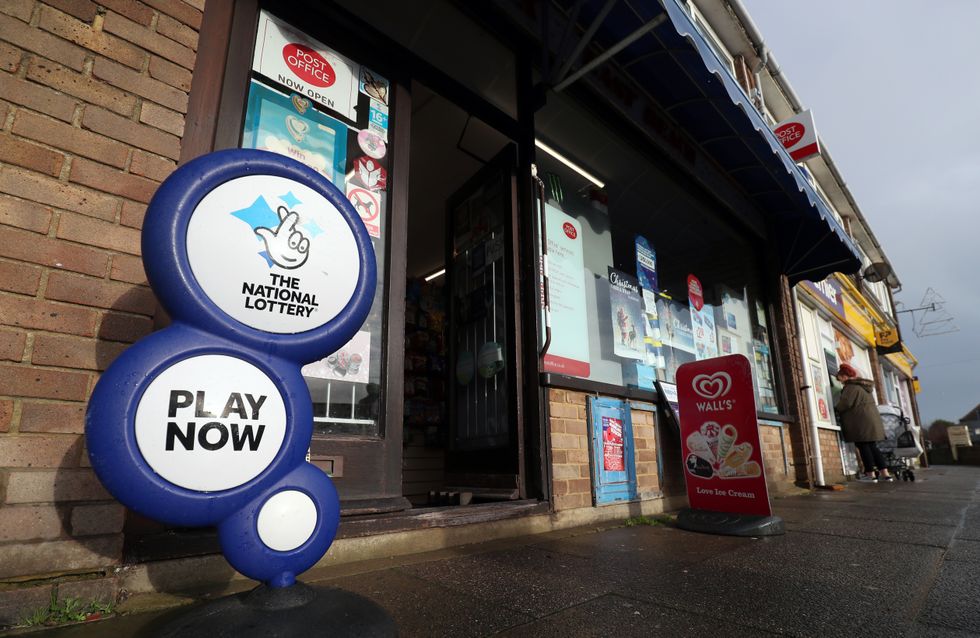 National Lottery sign
