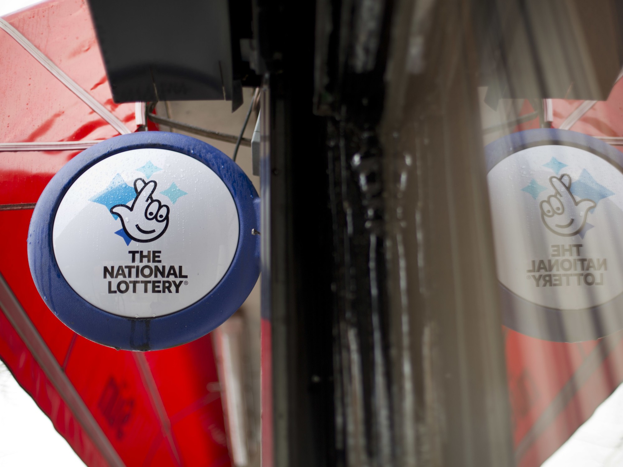 National Lottery sign