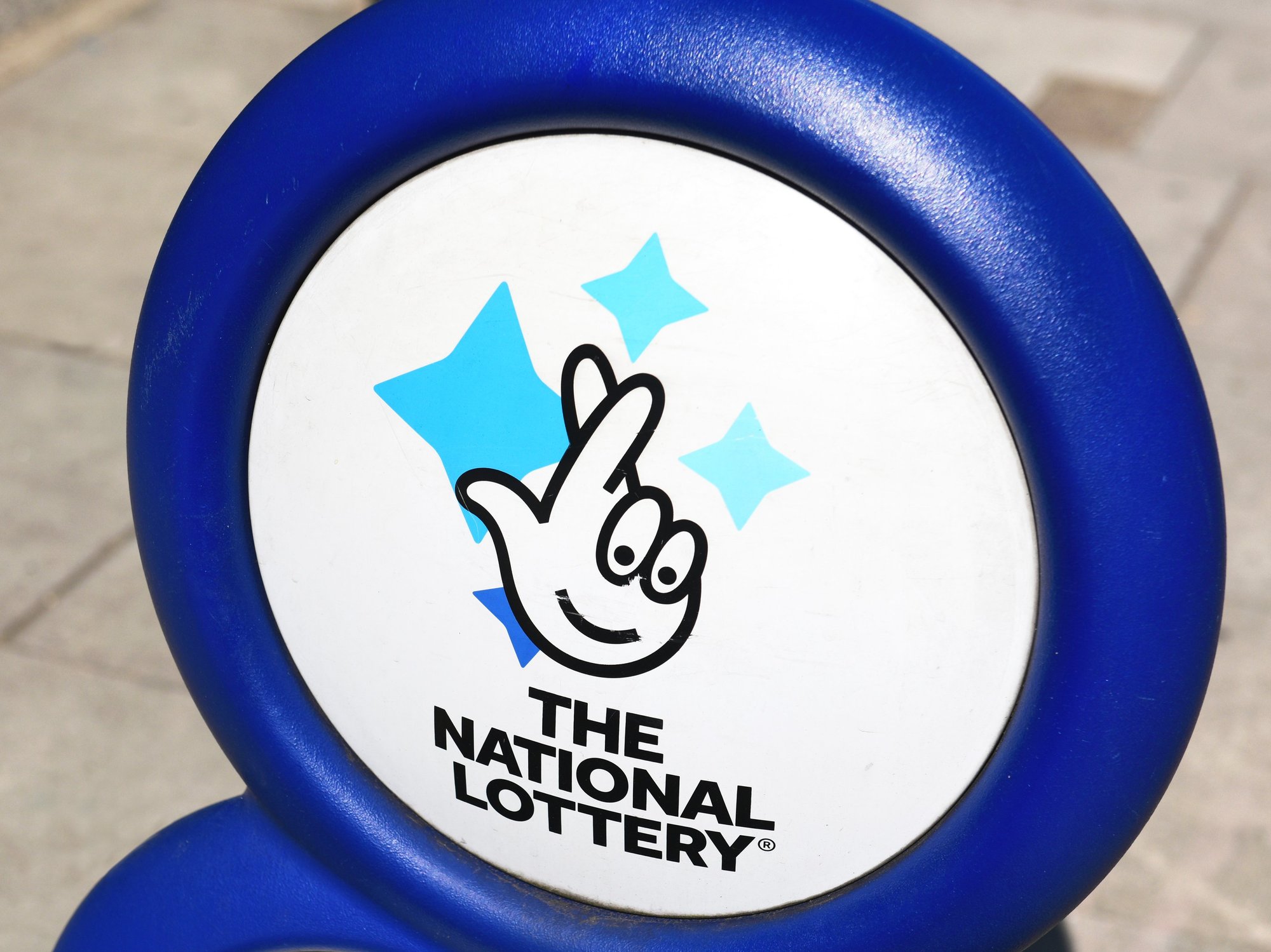 National Lottery sign