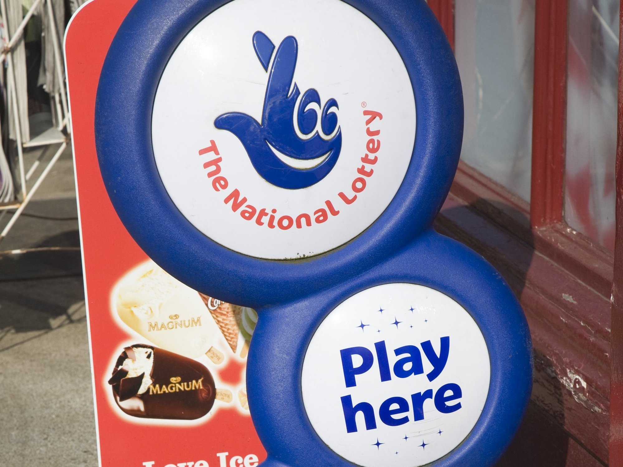 National Lottery sign
