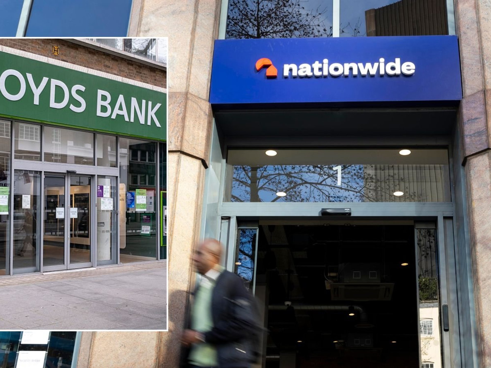 Nationwide and Lloyds branches