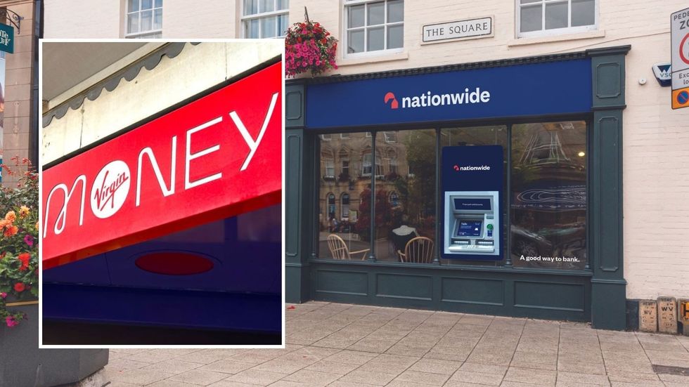 Nationwide and Virgin Money branches
