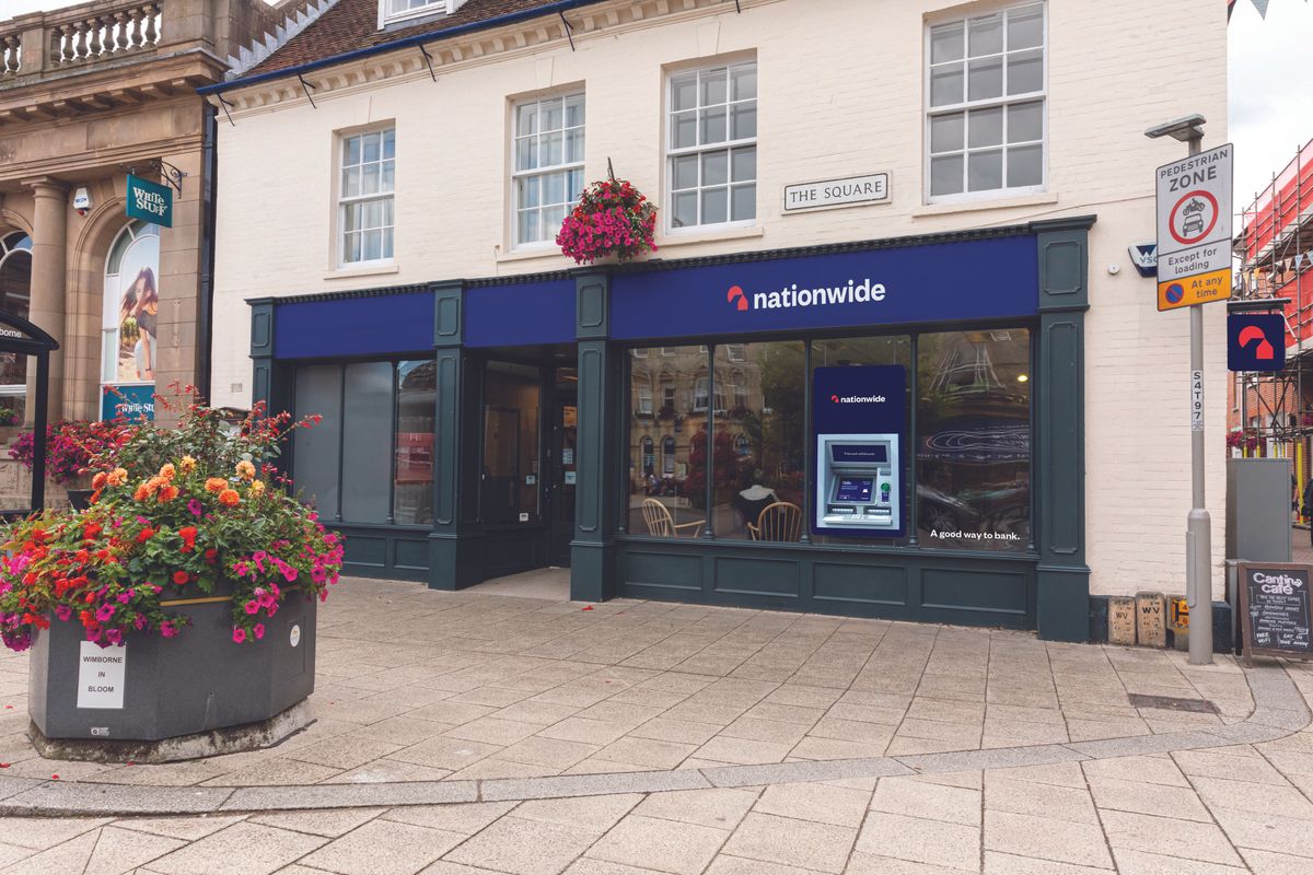 Nationwide Building Society branch after refurbishment