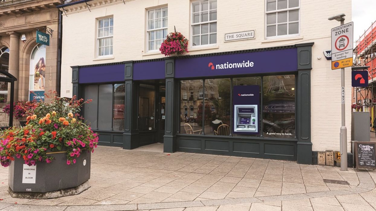 Nationwide Building Society branch with new logo