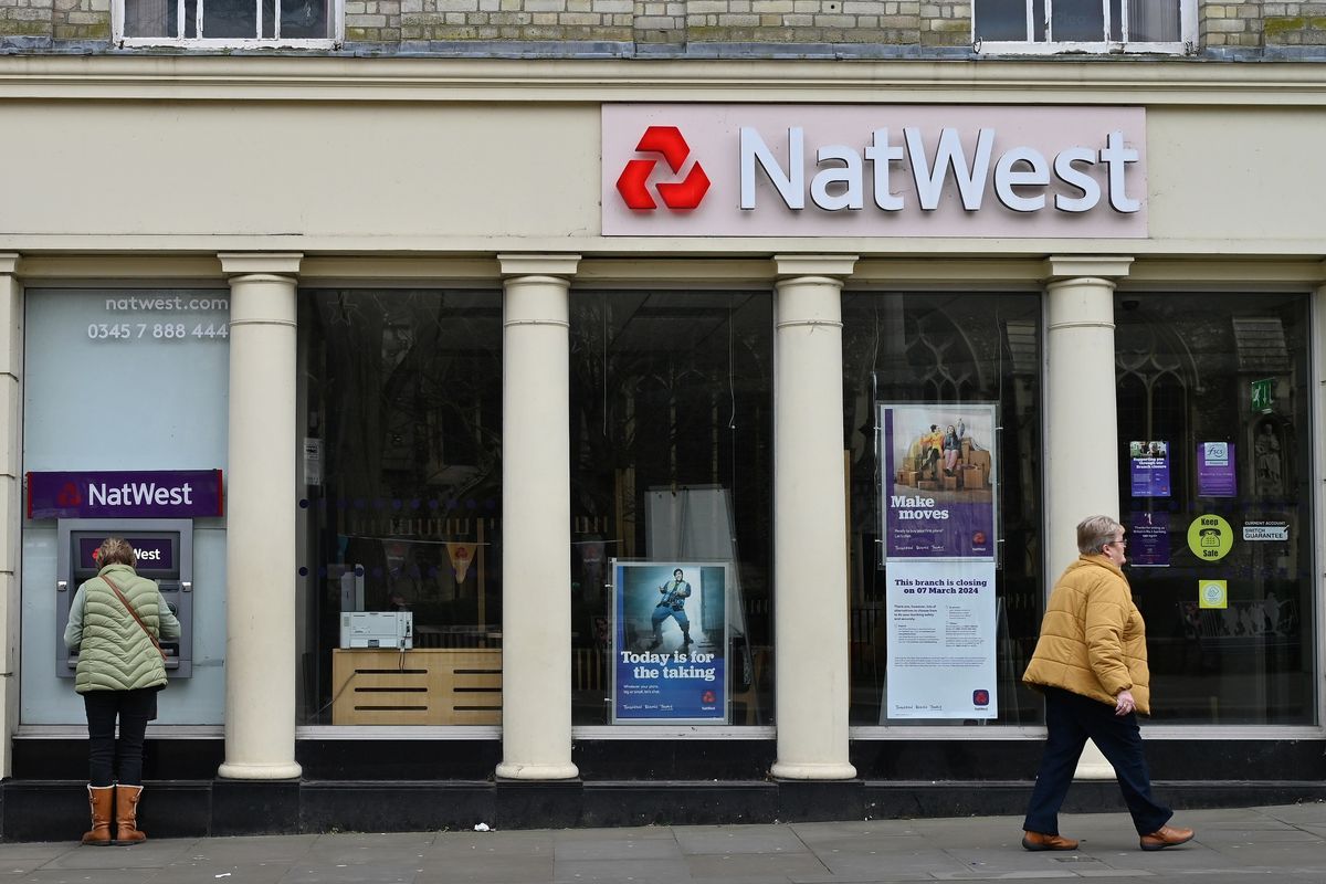 NatWest bank branch in town
