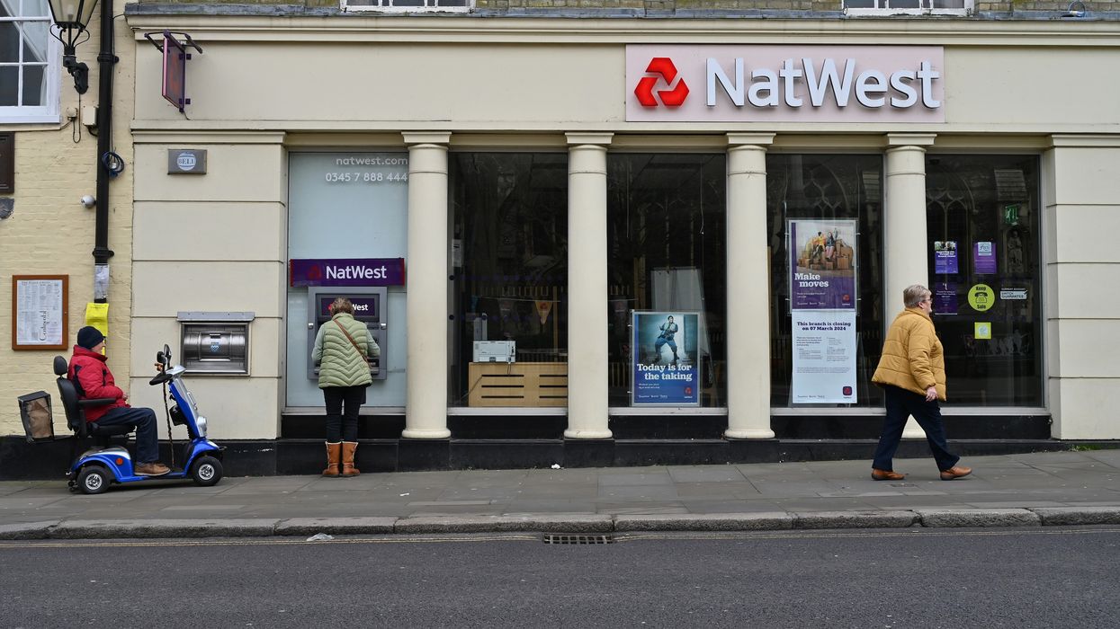 NatWest bank branch in town