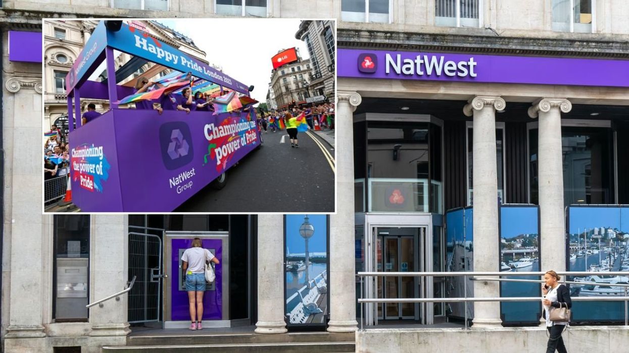 Natwest bank pride float / Natwest branch
