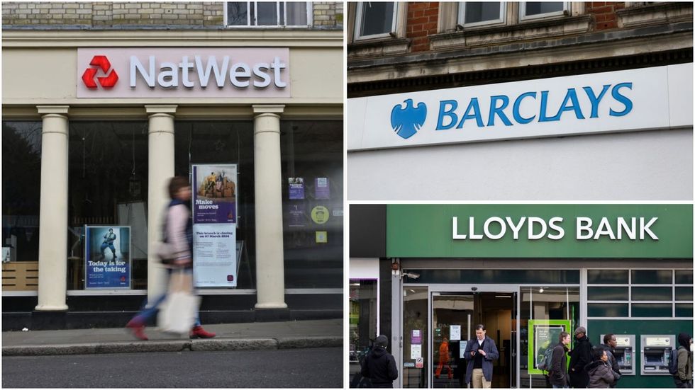 NatWest, Barclays and Lloyds Bank