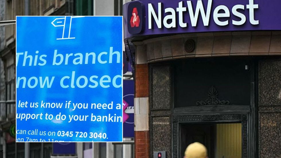 NatWest branch and bank branch closure closed sign