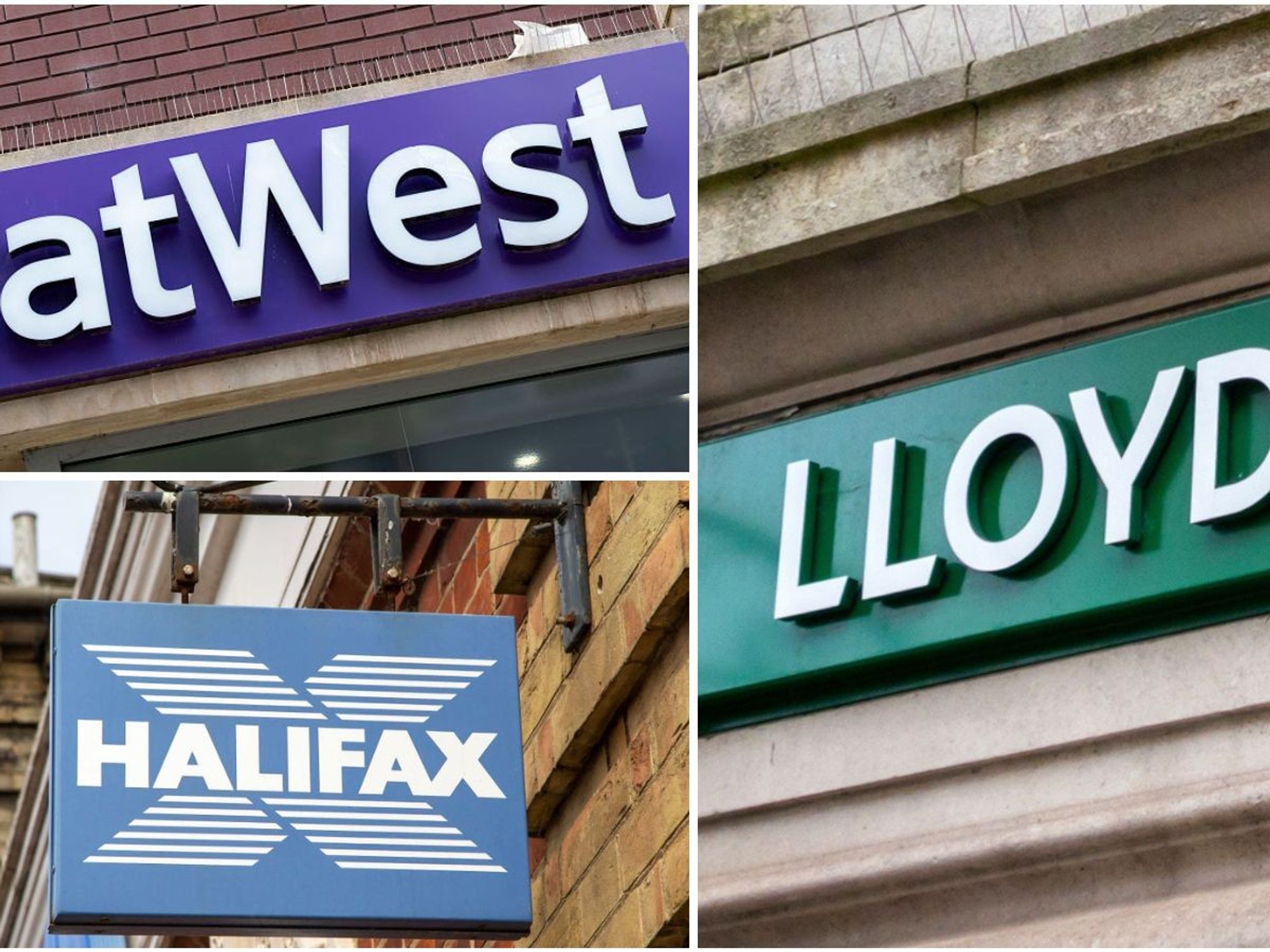 NatWest, Lloyds and Halifax branches