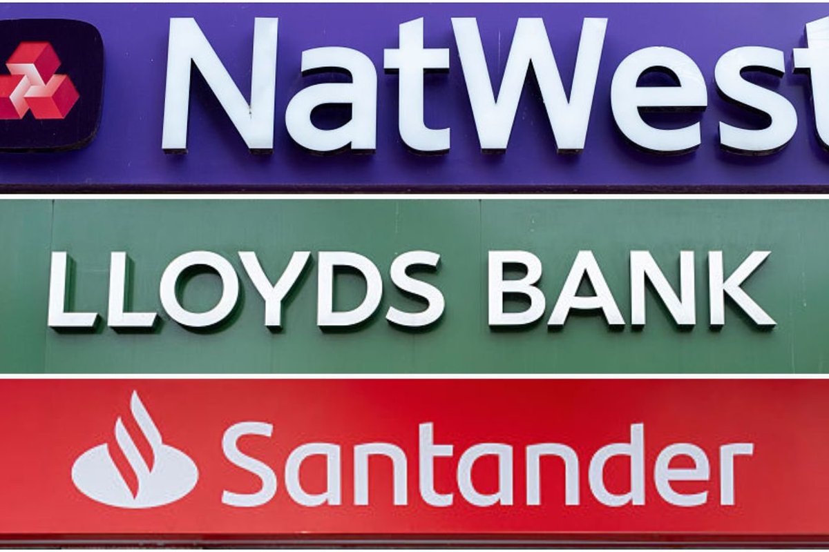 Natwest, Lloyds and Santander bank branches