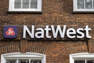 NatWest logo outside bank branch
