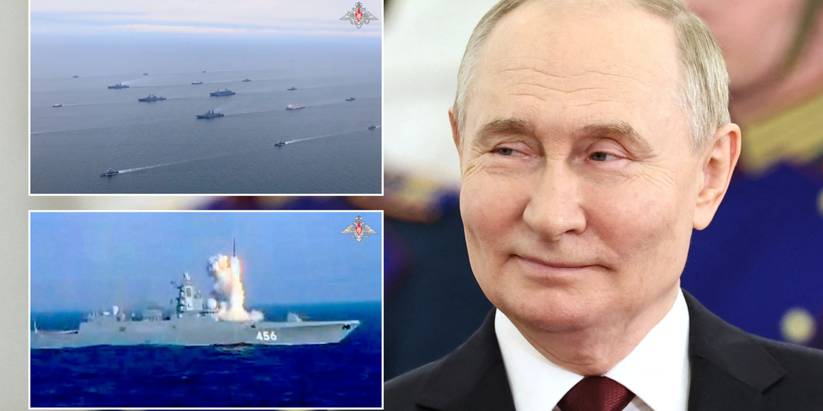 NextImg:Russia holds biggest navy drills with China in over 30 years as Putin's planes spotted over Nato waters