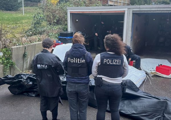 NCA and Belgian police officers in Germany