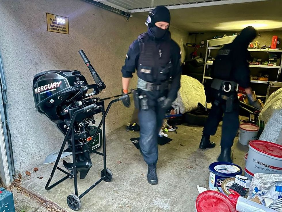 NCA and Belgian police officers in Germany