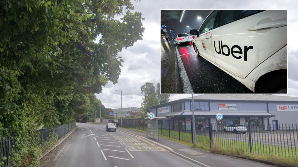 Neath Abbey Road/Uber car