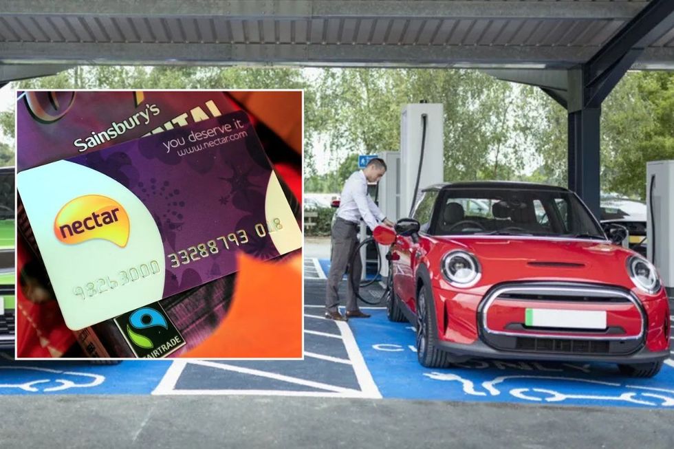Nectar card and an electric vehicle charger