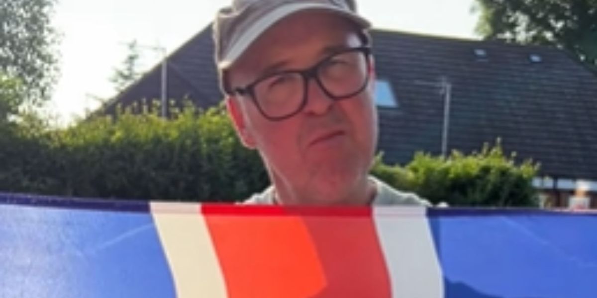 NextImg:Neighbour files complaint against man's Union Jack flag in garden...so he takes revenge: 'Fly the flag with pride!'