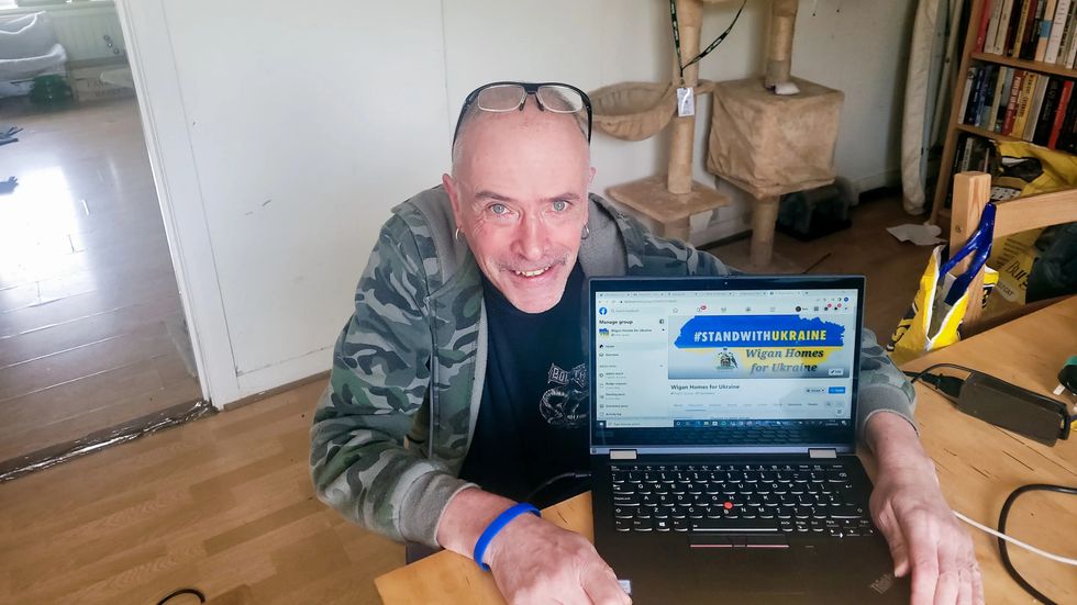 Neil Adams, 54, who is offering his home to a family of five Ukrainians and has accused the Government of making its visa scheme \%22as difficult as possible\%22 for those who are \%22desperate to help\%22.