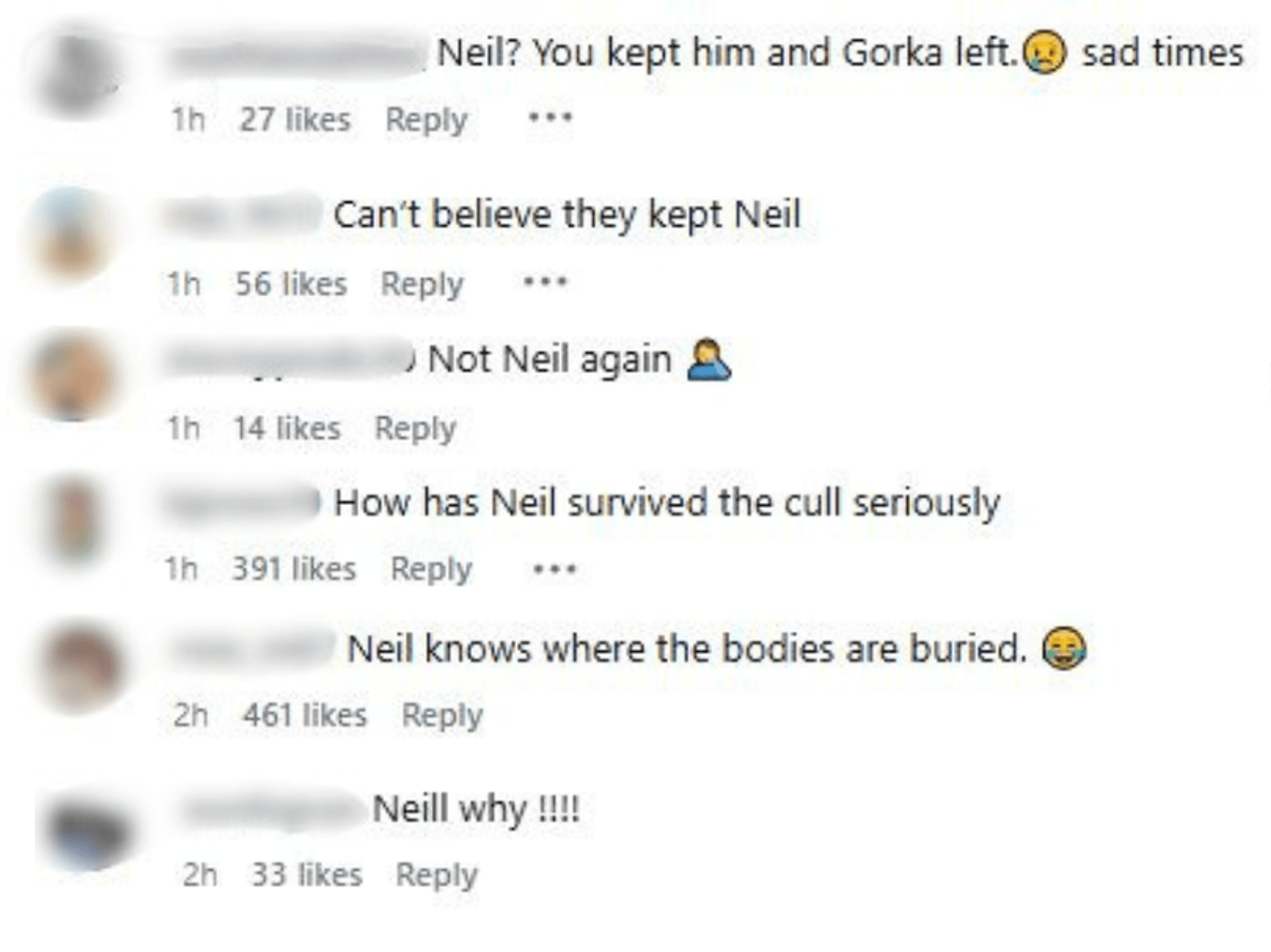 Neil Jones's return