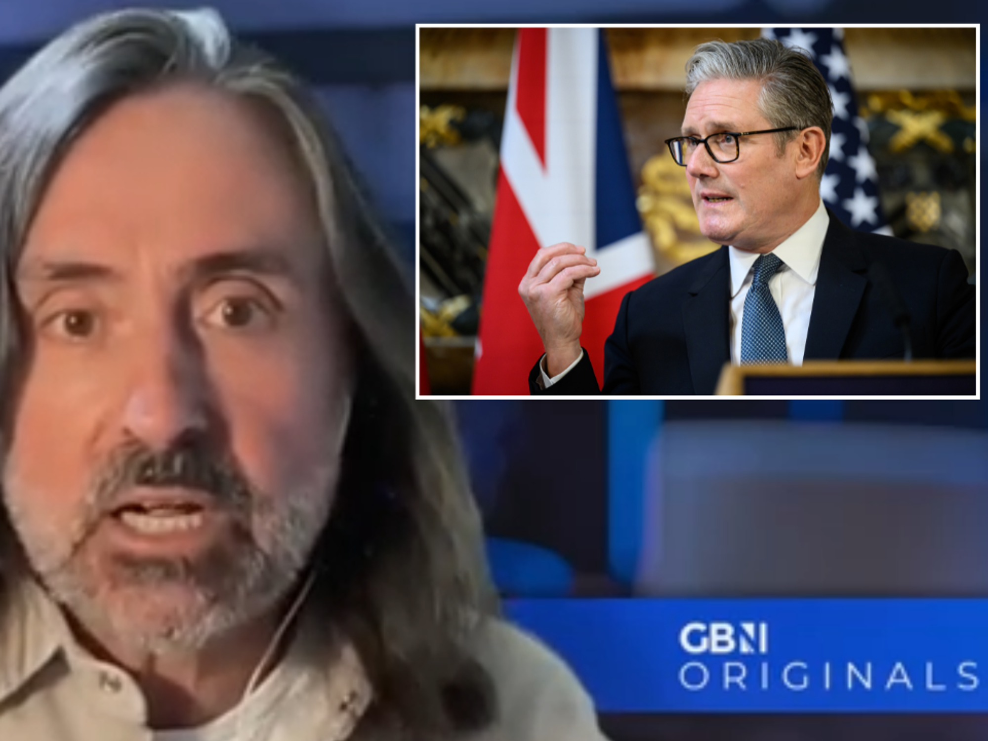 Neil Oliver and Keir Starmer