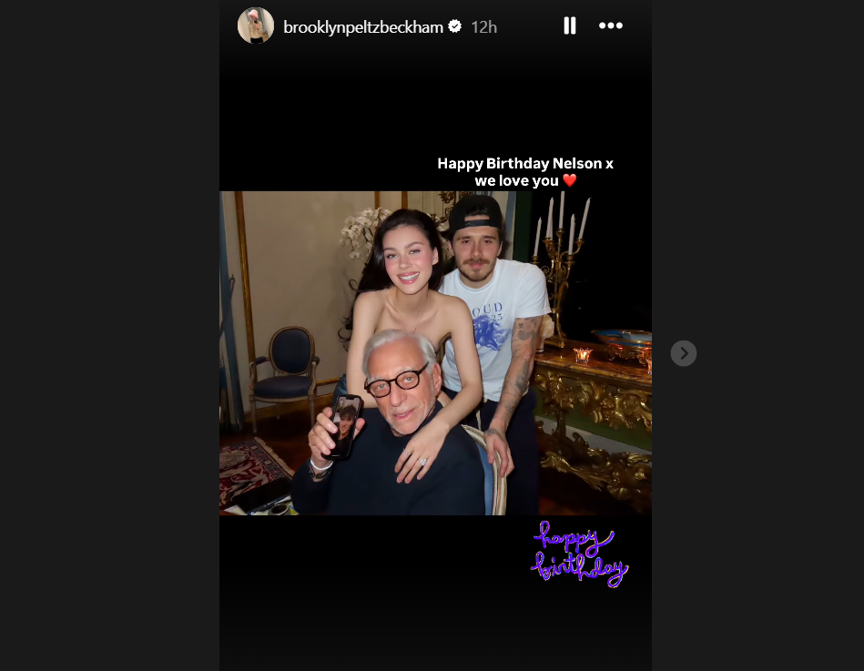 Nelson Peltz, Nicola Peltz and Brooklyn Beckham