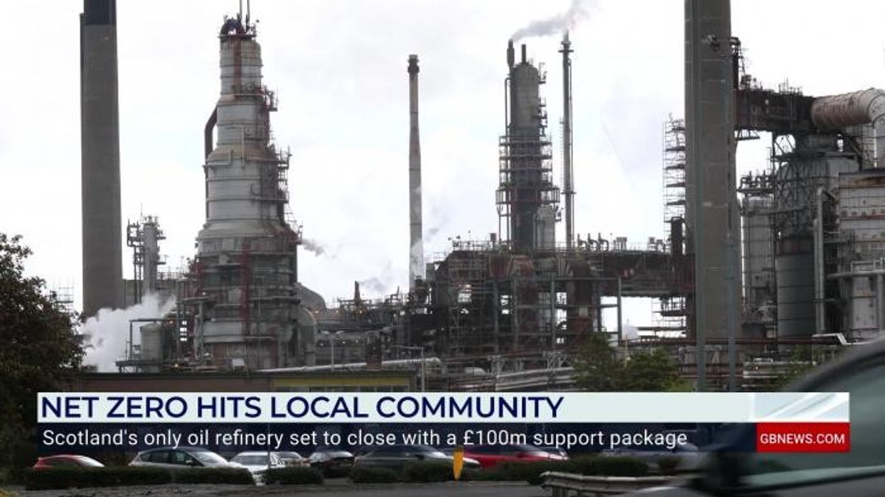 Net zero initiatives beginning to strain local communities as Scotland's only oil refinery closing down for good causing loss of 400 jobs