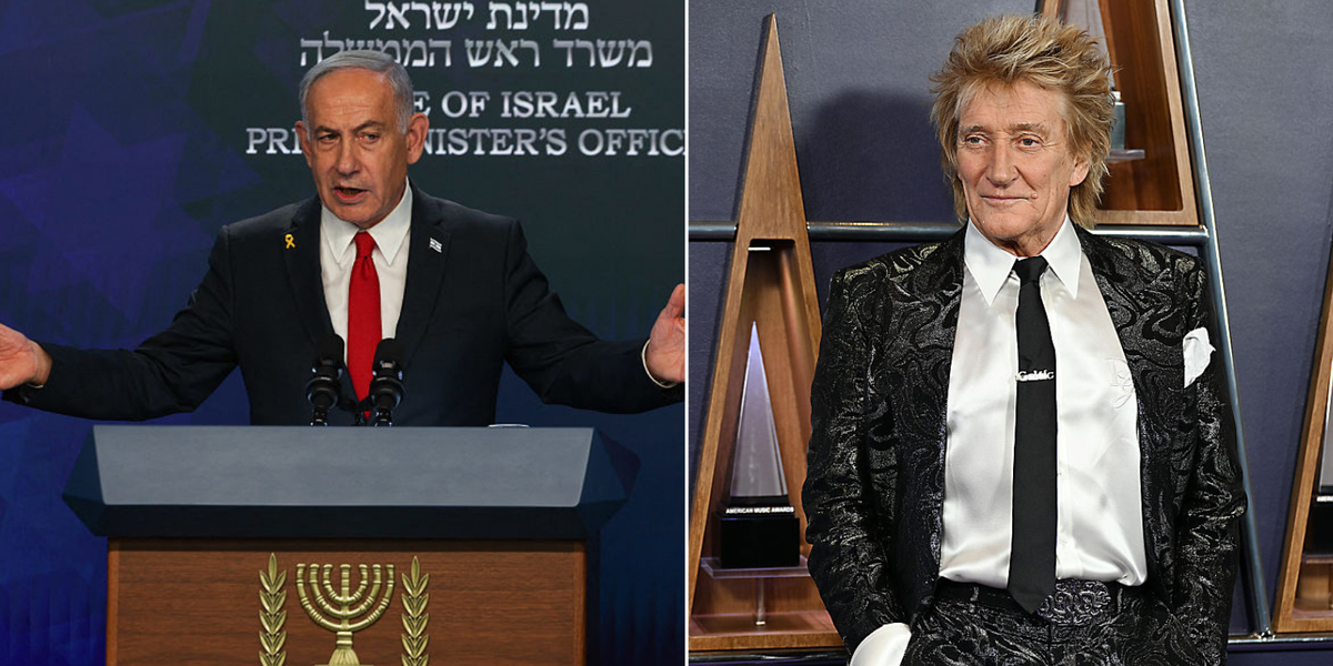 NextImg:Sir Rod Stewart, 80, launches blistering Israel rant as he accuses Netanyahu of 'annihilation'