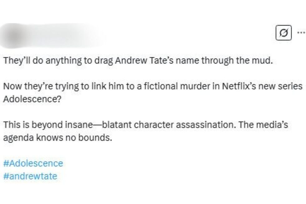 Netflix Adolescence: Andrew Tate fans