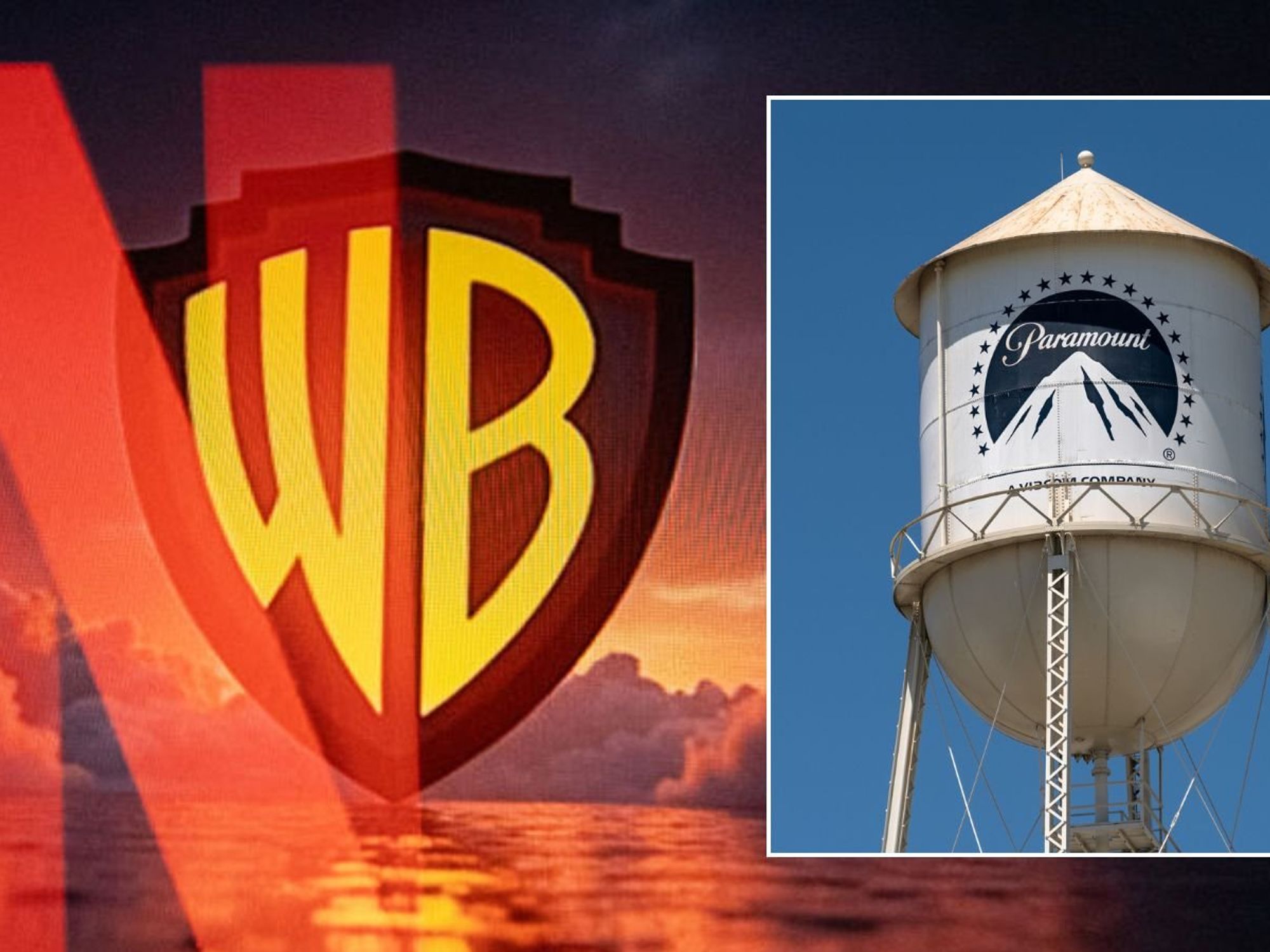 Netflix, Warner Bros., and Paramount logos