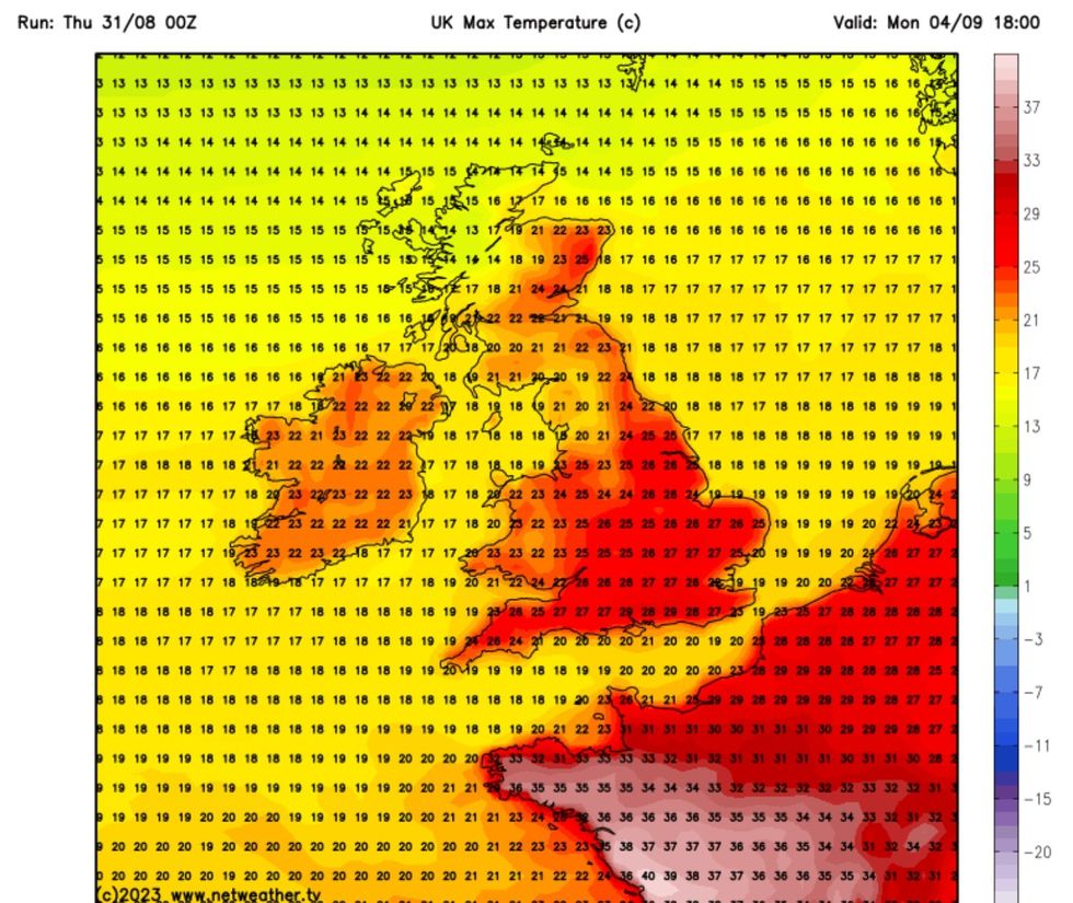 Netweather map September 04