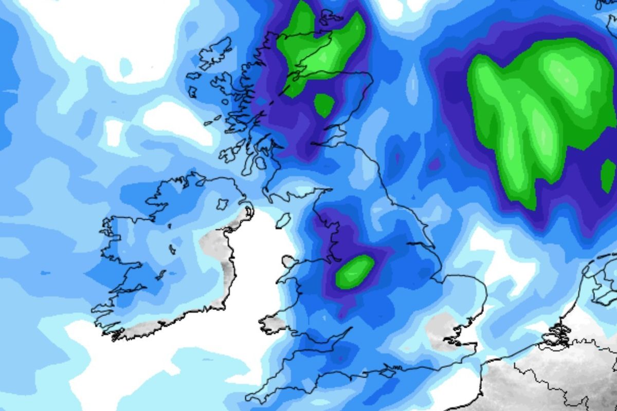 Netweather maps predict the UK will be drenched in rain from Land's End to the tip of the Highlands