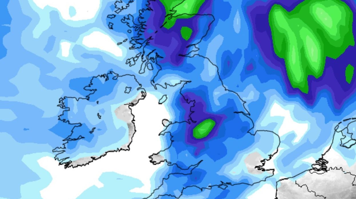 Netweather maps predict the UK will be drenched in rain from Land's End to the tip of the Highlands