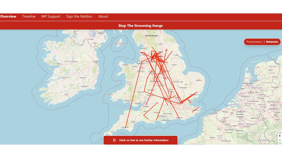 Network map zoomed out