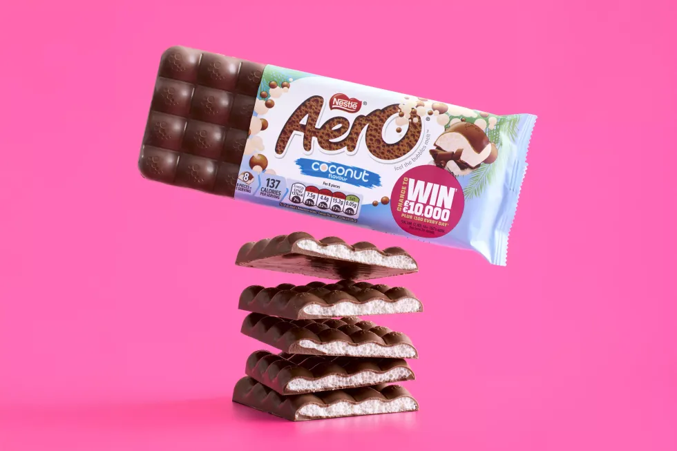 New Aero Coconut Flavoured chocolate