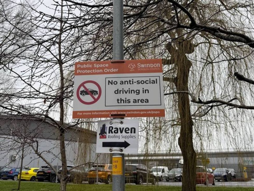 New anti-social driving sign