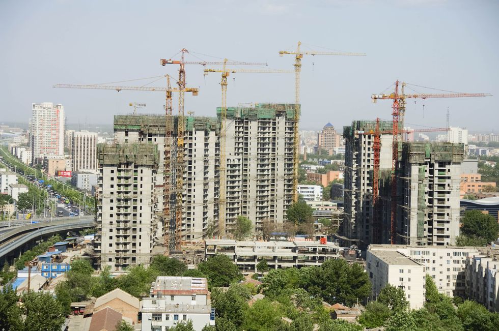 New apartment building construction site in Tongzhou