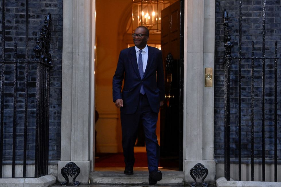 New British Chancellor of the Exchequer Kwasi Kwarteng steps outside Number 10 Downing Street, in London, Britain September 6, 2022. REUTERS/Toby Melville