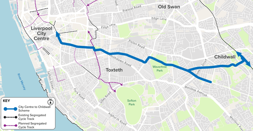 Novo mapa de ciclovias